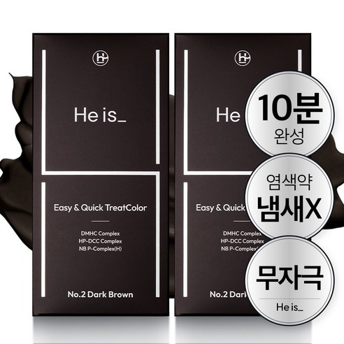 다나한 모 칼라크림(2개), N6 자연갈색, 2개 거품염색약 Best Top5 9 히이즈 이지앤퀵 간편 새치염색 10분완성 & 무자극, 1개, 흑갈색