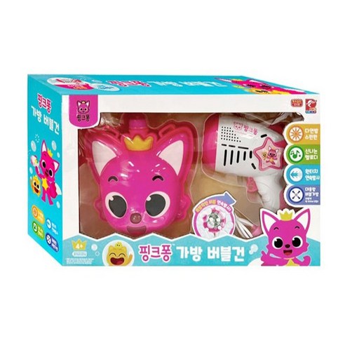 피노키오 핑크퐁 가방 버블건, 핑크