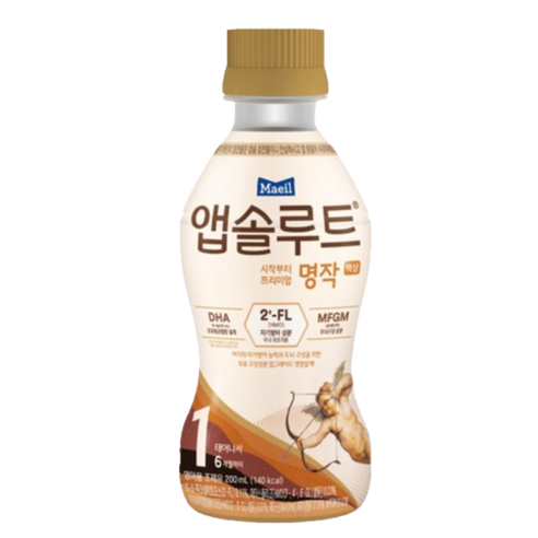 매일유업 앱솔루트 명작 2FL 액상 분유 1단계 200ml, 360개, 1개입 앱솔루트명작1단계 Best Top5