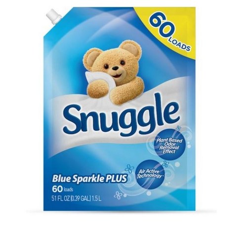 스너글 블루스파클 플러스 섬유유연제, 8개, 1.5L