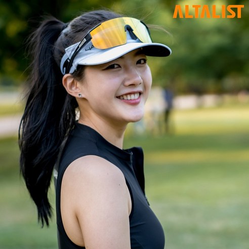 알타리스트 카쿠 SP4 미러렌즈 + 변색렌즈 러닝 자전거 골프 등산 스포츠 선글라스 고글, BLACK / GOLD, 1개