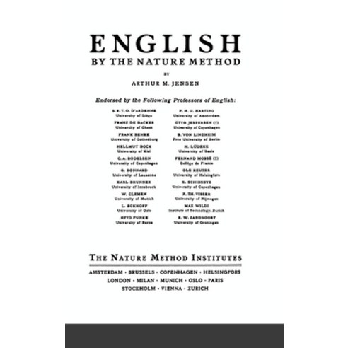 (영문도서) English by the Nature Method Hardcover, Lulu.com, 9781684718221