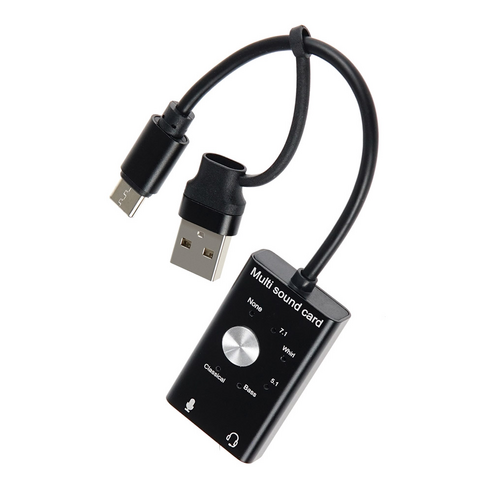 고품질 사운드를 즐기고 싶다면 USB - C&A 멀티 사운드 카드가 최적의 선택입니다.