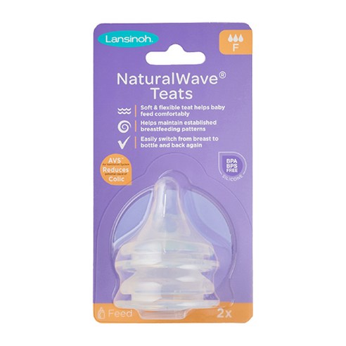 란시노 내추럴 웨이브 젖꼭지, F(6~12개월), 2개