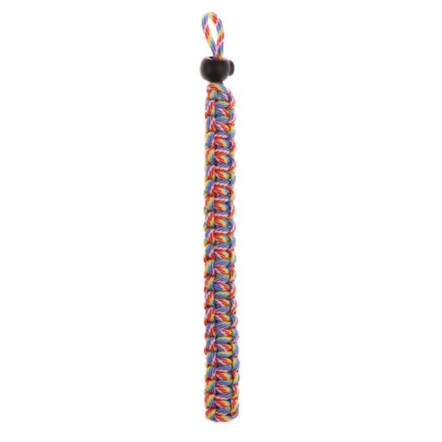 땋은 Paracord 조정 가능한 카메라 손목 스트랩/팔찌, Rainbow Camo, 34x2cm, 나일론