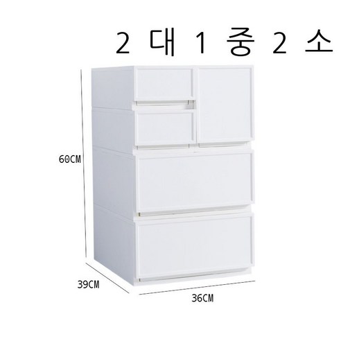 수납함 서랍식 수납함 옷장 옷 정리함 비닐 옷장 옷 저장물 가정용 수납장, 1세트(컬렉션 추가 구매, 우선 발송), 옷장 세트(2대1중2소)