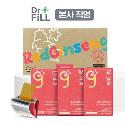 닥터필 홍삼 키즈 필름, 45회분, 688.4mg, 3세트