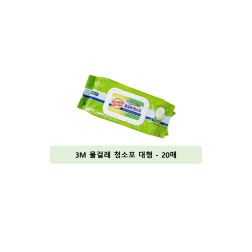 3M 물걸레청소포 대형, 4개