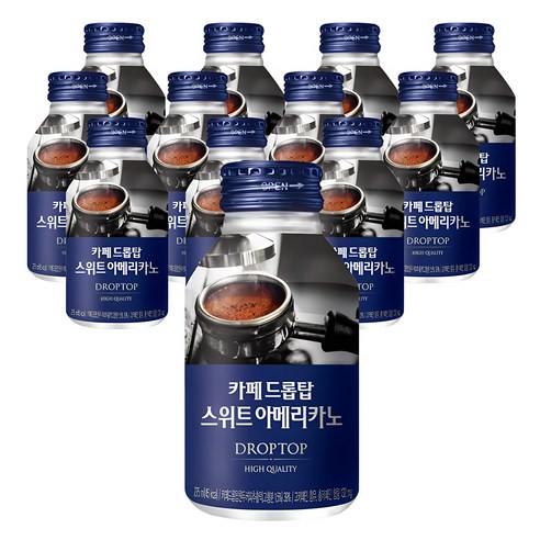 광동 카페드롭탑 스위트아메리카노 275ml 12개 커피음료 블랙커피 도매음료