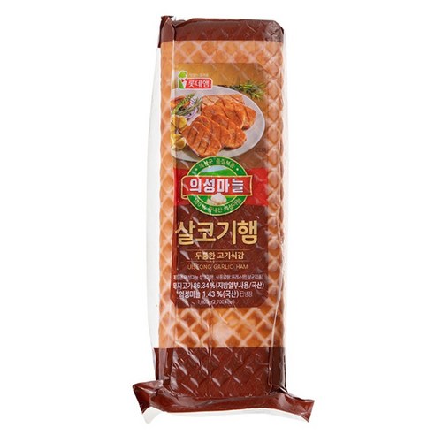 롯데푸드 의성마늘햄, 3개, 1kg