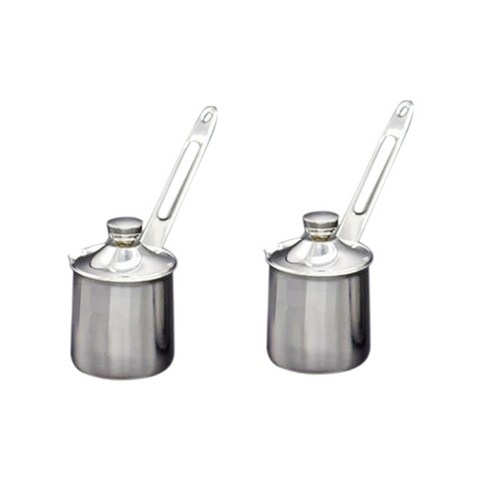 2x스텐 커피 핸드 드립포트 커피드립 커피드리퍼200ml, 200ml, 실버, 스테인레스 스틸