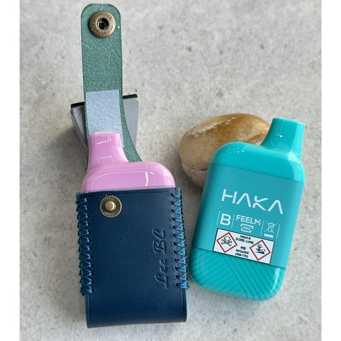 하카B (HAKA B) 전자담배 케이스 소가죽 9컬러, 화이트 스티치, 1개, 부테로 와인