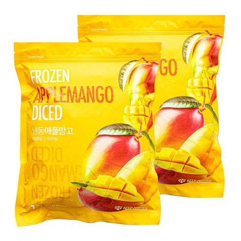 웰프레쉬 애플망고 (냉동), 500g, 1개 설빙애플망고 14 웰루츠 냉동 애플망고 다이스 베트남산 1kg + 1kg, 1개