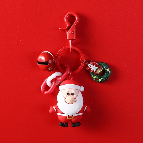 산타클로스 열쇠고리 귀엽다 창의적 실용 선물 경품 열쇠고리 책가방 걸이, 산타클로스 1, 없다