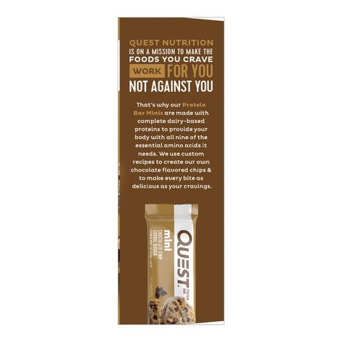 영양가 풍부하고 맛있는 Quest Nutrition 미니 바 초콜릿 칩 쿠키 도우 맛