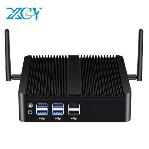 미니 PC 데스크탑 사무용 XCY-팬리스 인텔 코어 i7 4500U i5 4200U 기가비트 이더넷 HDMI VGA 디스플레이 6/8x USB 포트 지원 WiFi Windows L, No RAM No SSD NoWiFi, Intel Core i3-4005U
