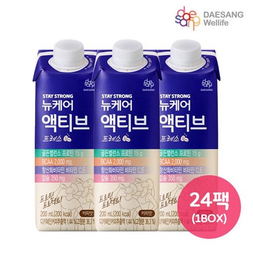 뉴케어 액티브 골든밸런스 단백질음료, 200ml, 24개