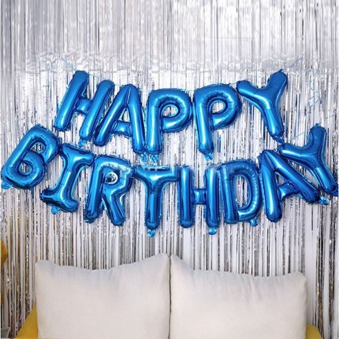 블루계열 다비즈 생일파티 풍선 가랜드 홈파티 11종 풀세트: 파티를 위한 필수품