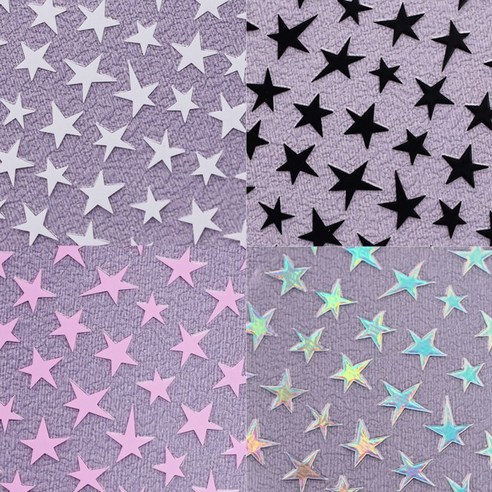 별 슈팅스타 네일스티커 aha_077 아트재료, 1개, aha_077-02