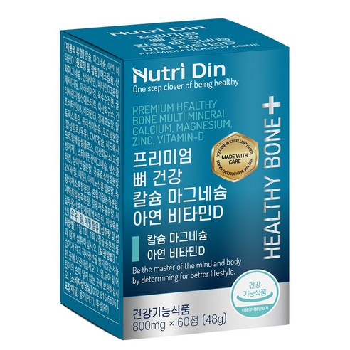 뉴트리딘 프리미엄 뼈 건강 칼슘 마그네슘 아연 비타민D 1개입, 60정, 1개