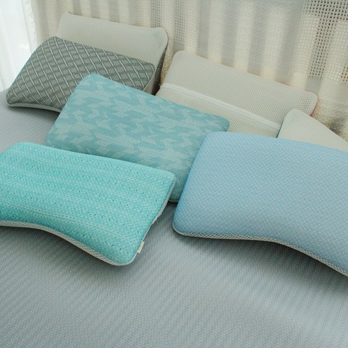 개인 맞춤형 높이 조절과 편안한 수면을 위한 3D 메쉬 경추 베개