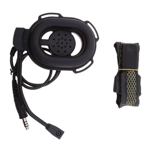 Z Tactical Bowman Elite II HD03 Baofeng Radio 용 워키 토키 헤드셋, 블랙, 설명, 플라스틱