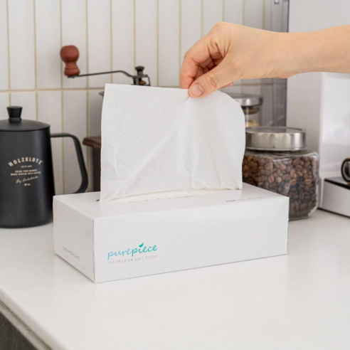 고품질 피부 관리를 위한 퓨어피스 미용티슈