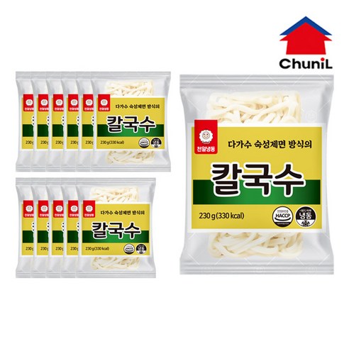 [자연맘스토리] 천일 냉동 칼국수면 230g x 12개, 12개, 230g