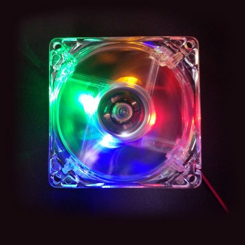 케이스 팬 용 80mm 컴퓨터 냉각 팬 RGB 고성능 고성능 조용한 제어 섀시 라디에이터 12V 4 핀, 화려한