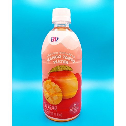 베스킨라빈스 망고탱고 워터 (저칼로리 유산균음료), 12개, 500ml