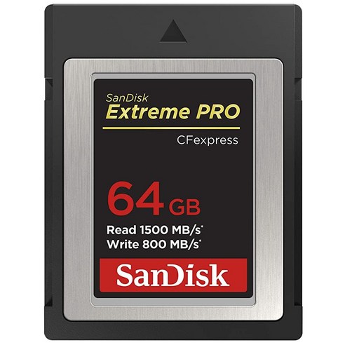 SanDisk Extreme Pro CF Express Card Type B 128GB (SDCFE-128G-GN4NN), 64GB, 카드만 포함