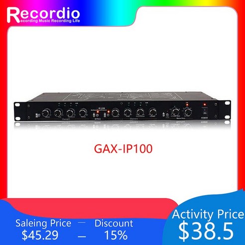 보컬이펙터 리버브 에코 오디오믹서 GAX100 DSP 전문 파워 가라오케 디자인 프리앰프 99 디지털 효과 노이즈 없는 조정 확성기, 2.GAXIP100
