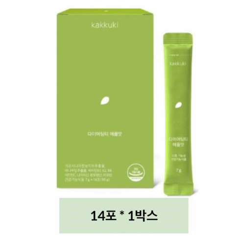 다이어팅티 애플맛 30포, 1박스, 체지방 감소, 혈당케어, 비타민, 미네랄 12중 기능성 마시는 탄산 다이어트