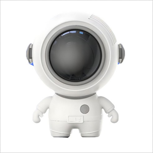 Buychoo 귀여운 우주인 USB 선풍기, 화이트, MF040