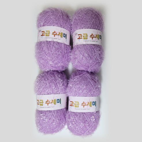 울클럽 별꽃수세미 만들기 DIY 고급수세미실 80g 4볼세트 (총 320g), 176소프트라벤더, 1개