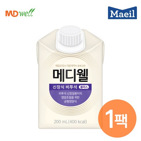 메디웰 신장식[비투석] (200ml ) 환자영양식, 1개, 200ml