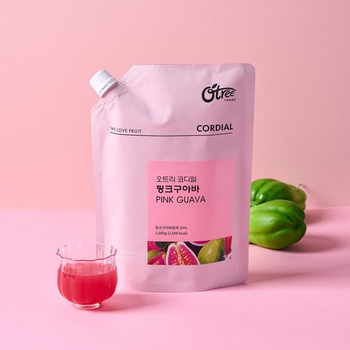 오트리 코디얼 핑크구아바 음료베이스, 1개, 1kg