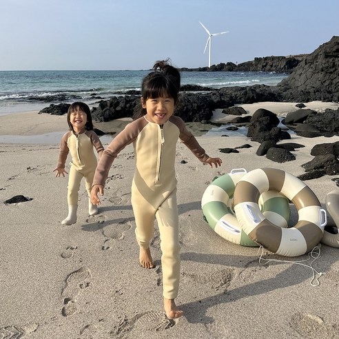지아지조 네오프렌 스윔슈트 전신수영복 키즈 어린이 래쉬가드