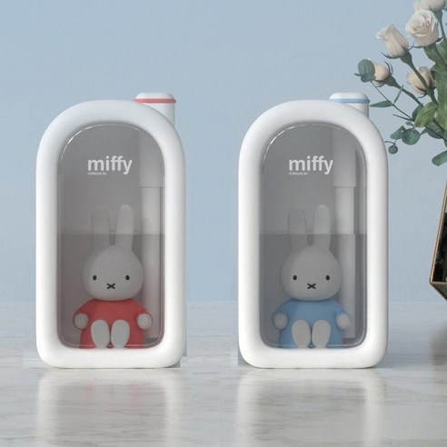 포미니 미피 무드등 저소음 가습기 AP-MIFFY380 2단계 가습조절(380ml), 블루