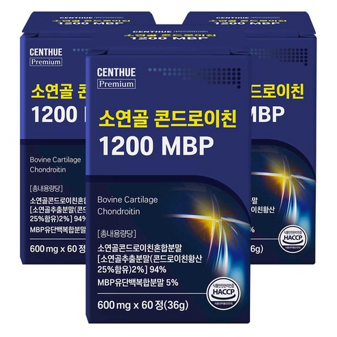 센트휴 소연골 콘드로이친 1200 MBP, 3개, 60정