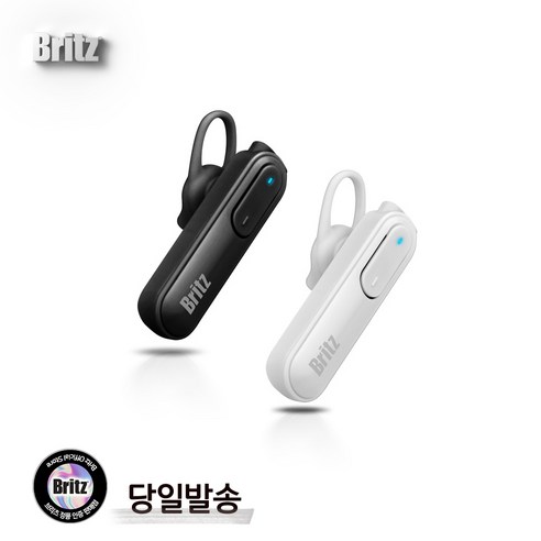 삼성블루투스이어폰 브리츠 초경량 블루투스 v5.0 모노 이어셋, BE-ME100, 블랙