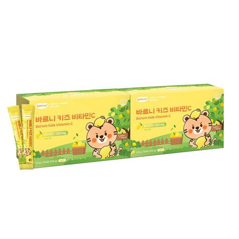 바르니 키즈 비타민C 어린이 영국산 분말, 150g, 2박스
