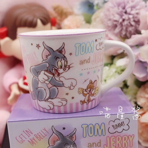 【커피잔】올드 밀 식료품 클래식 일본 마우스 귀여운 컵 커피 컵 아침 컵 우유 컵, 그림 와 마우스