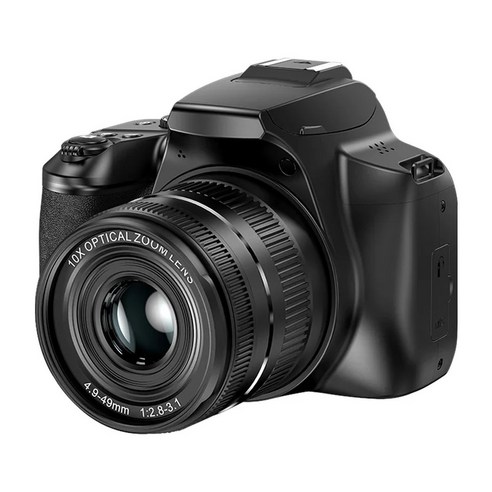 사진용 디지털 웹캠 SLR 10X 광학 줌 HD 비디오 브이로그 캠코더 유튜브 DSLR 카메라 4K 64MP, 1) Standard – With 16G Card