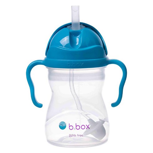 비박스 그래비티 볼 빨대 물병, 딥 블루, 240ml, 1개