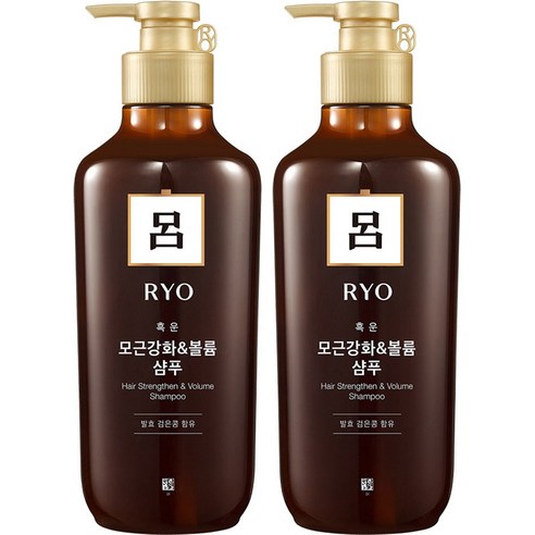 려 흑운 모근강화 볼륨케어 샴푸, 550ml, 2개