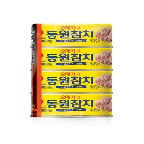 동원 오메가-3 참치 (90G4), 12개, 90g