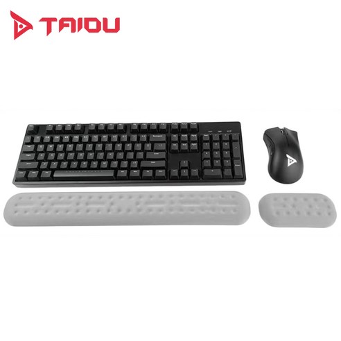 TAIDU 타이두 고급형 메모리폼 팜레스트 키보드 손목 받침대 + 마우스 손목 보호패드 세트 - 손목 받침대 | 쿠팡