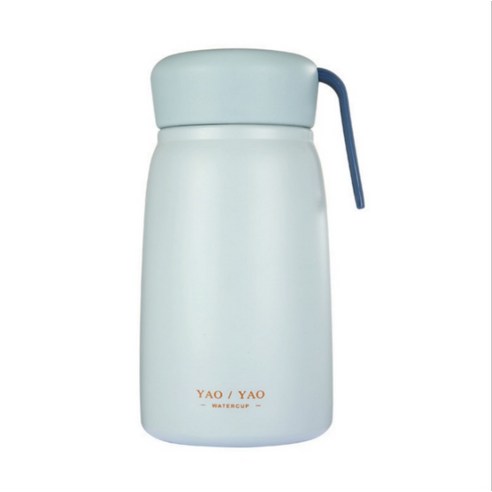 ZZJJC 아이디어 보온병 아이디어 텀블러 아웃도어 보온병, 스카이블루, 350ml
