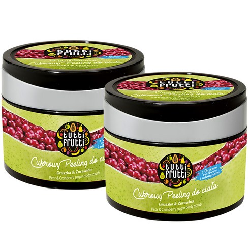 파모나 페어 & 크랜베리 슈가 바디 스크럽, 300g, 2개